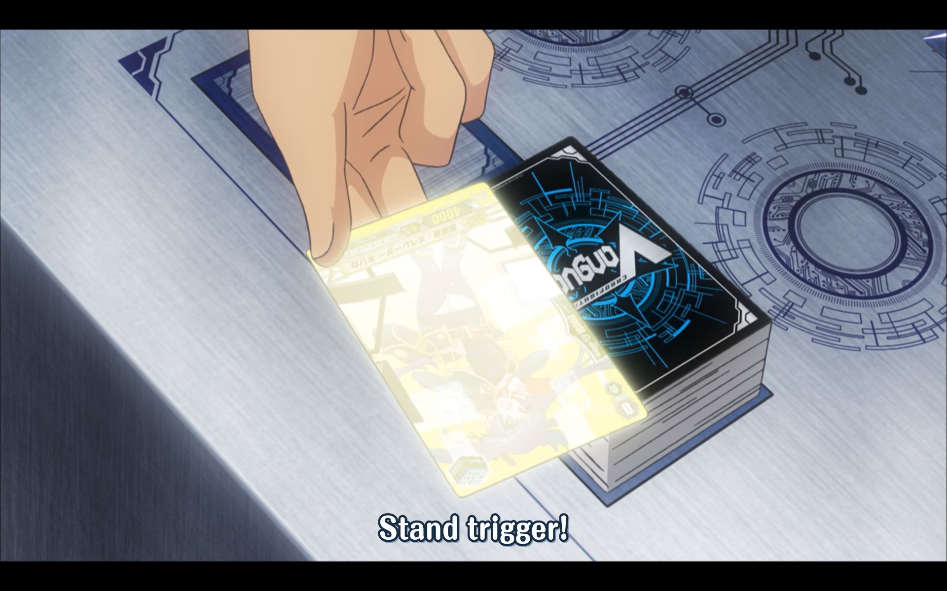 Spotted in the wild: A stand trigger card!